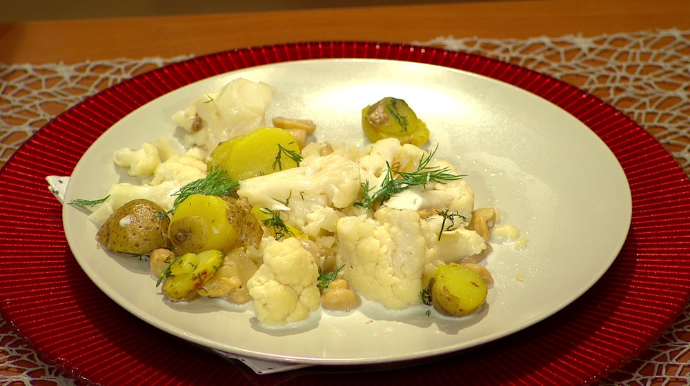 Moja mama - recepty - Karfiolové ragú s hubami a čerstvým kôprom