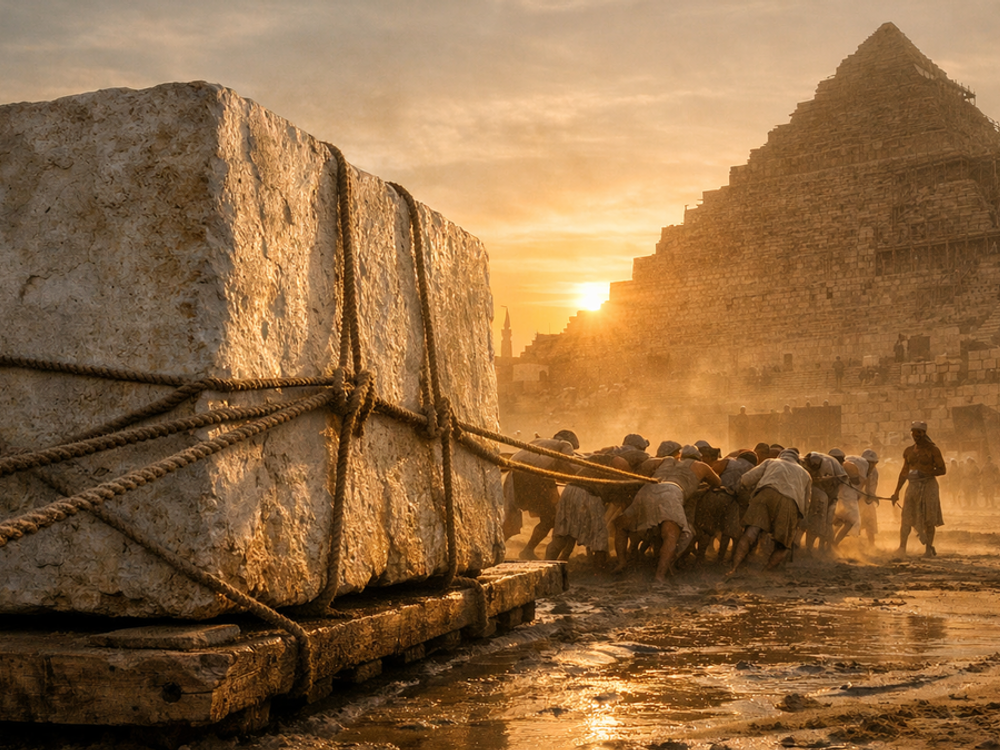 Ako Egypťania stavali pyramídy bez modernej techniky