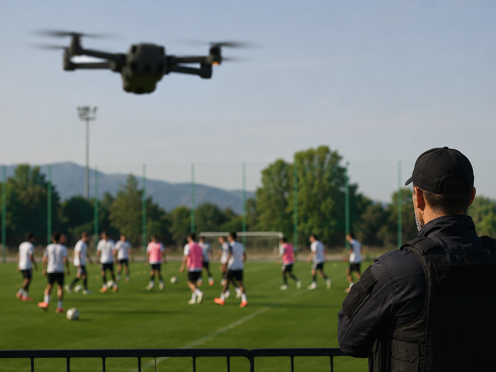 Neznámy dron narušil prípravu futbalistov. Nasledoval okamžitý zásah armády
