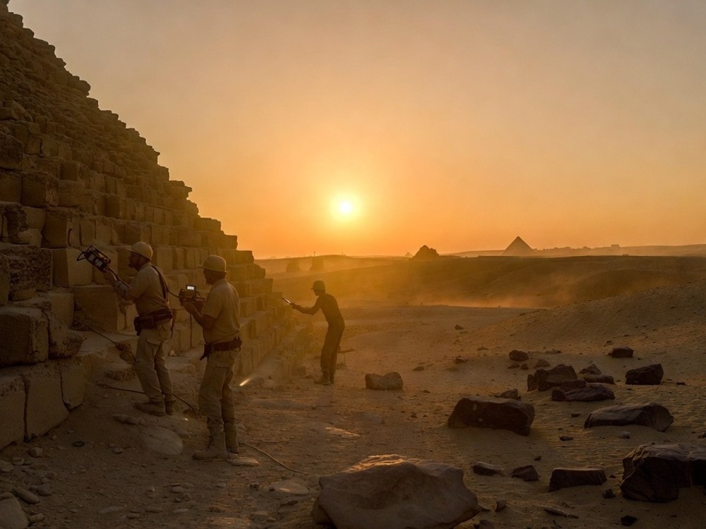 Nemeckí vedci šokovali objavom tajného vchodu v Gíze