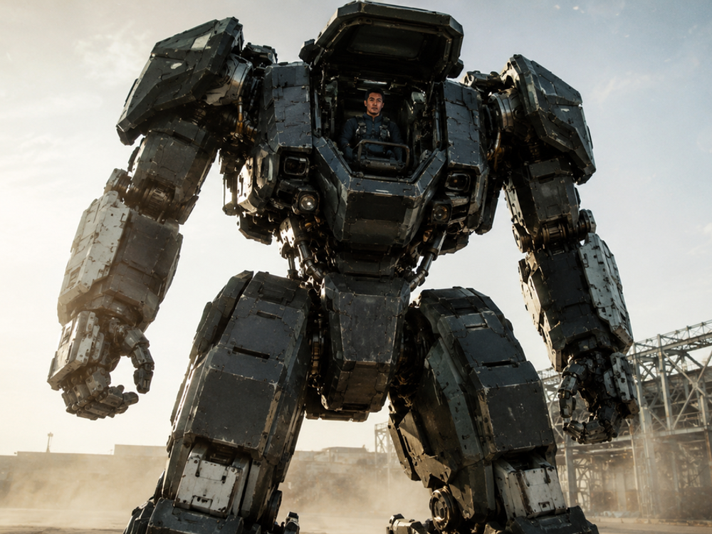 Čína predstavila mecha robota. Váži pol tony