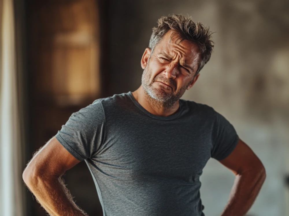 Bolia vás kríže? Bolesť chrbta nad zadkom je často prejavom vyskočenej platničky