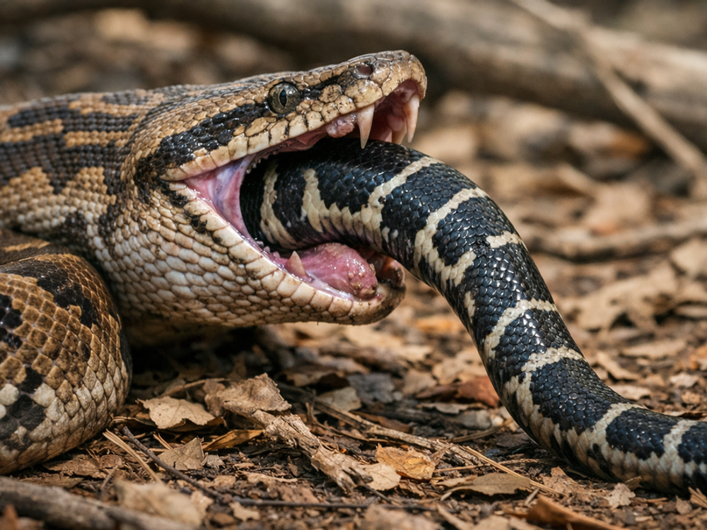Vedci v šoku: Hady sa navzájom požierajú