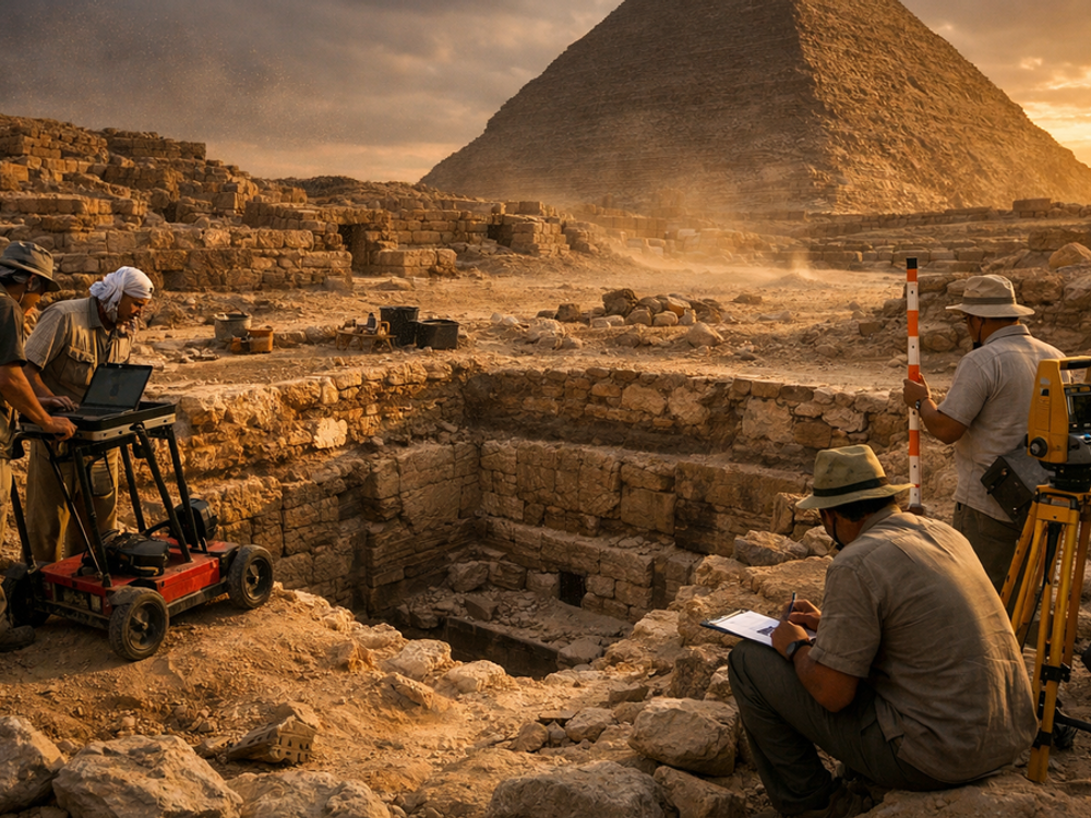 V Gíze objavili skrytú štruktúru. Vedci skúmajú, čo znamená
