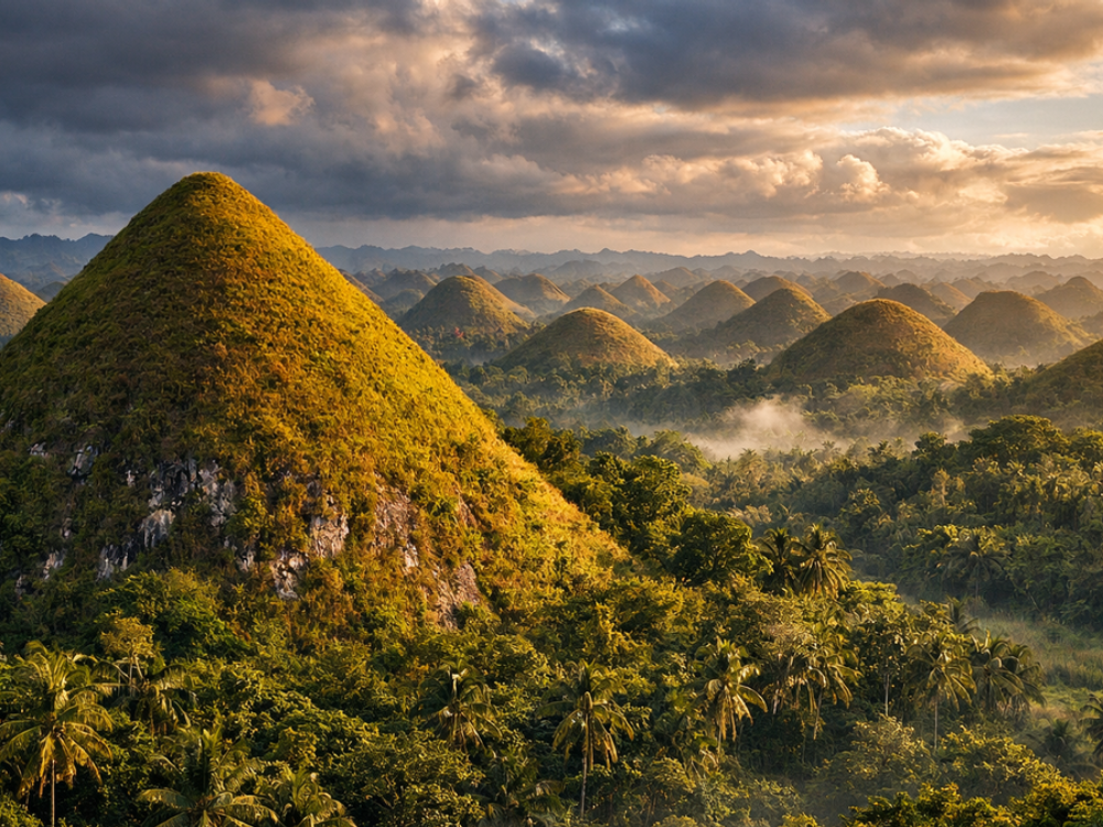 Filipínsky ostrov ukrýva viac ako 1000 prírodných pyramíd
