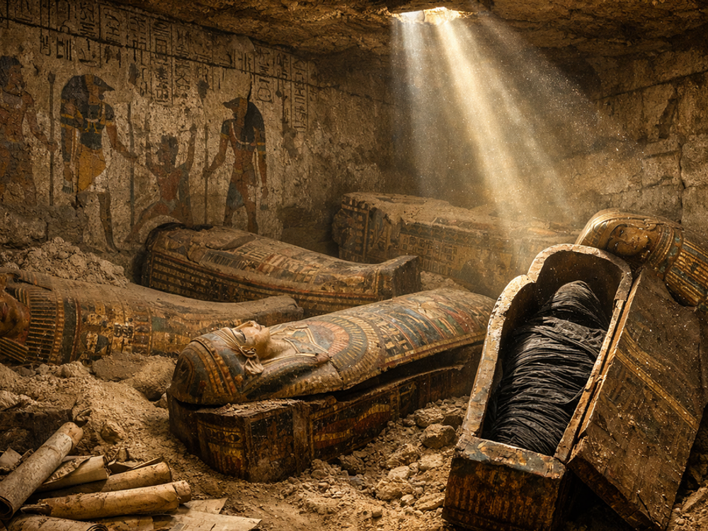 V Egypte odkryli tajnú skrýšu: Jej obsah šokoval aj expertov