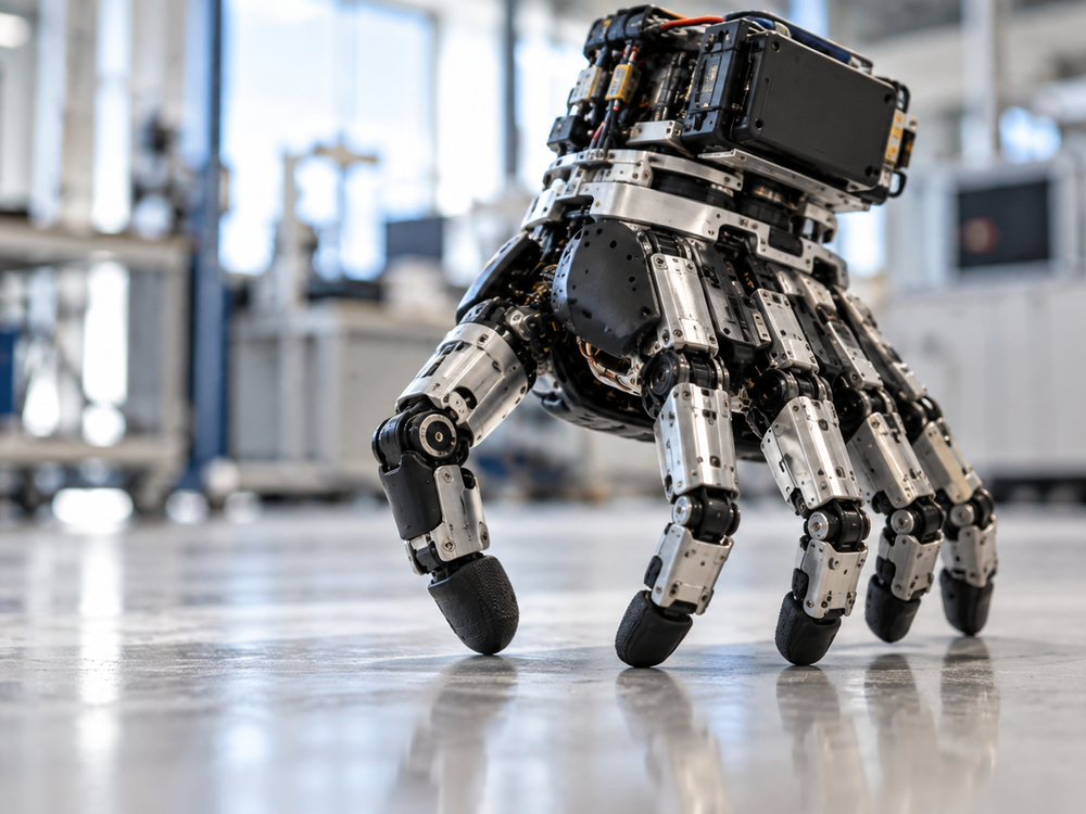 Vec z Addamsovcov ožila? Robotická ruka chodí po prstoch