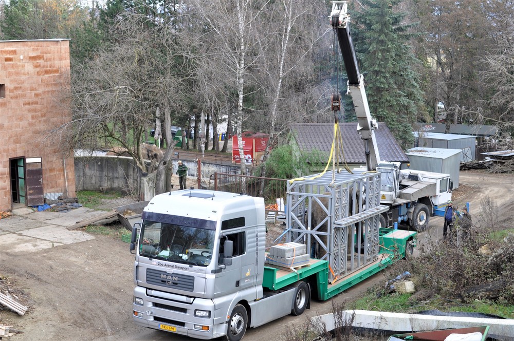 Sťahovanie slonov v ZOO Bojnice