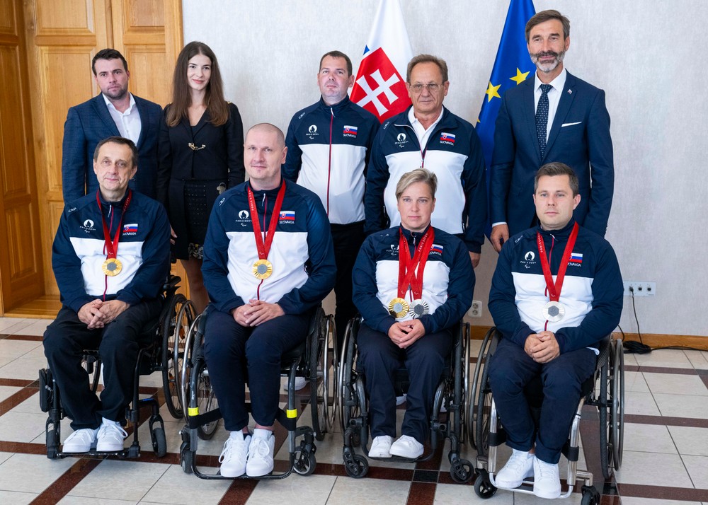 Prijatie slovenských paralympionikov na pôde MZVaEZ v Bratislave