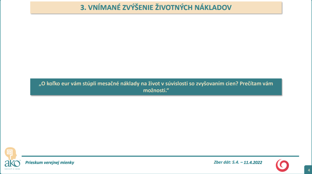 Prieskum AKO pre Na hrane TV JOJ: Zvyšovanie nákladov