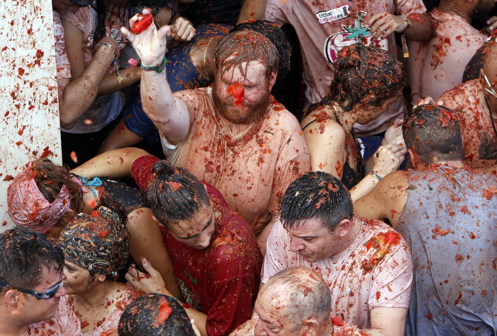 V Španielsku zúrila tradičná paradajková vojna