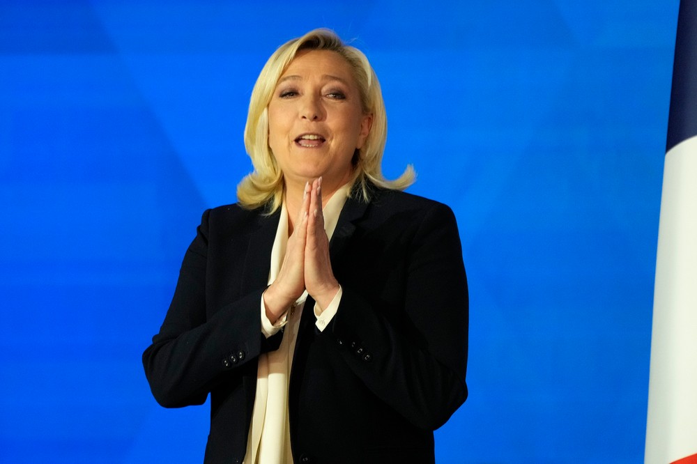 Le Pen v príhovore