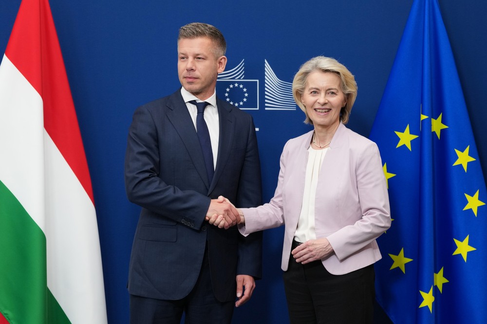 Péter Magyar sa stretol s Ursulou von der Leyen