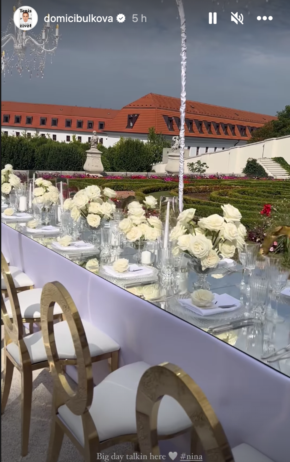 Krst dcéry Dominiky Cibulkovej