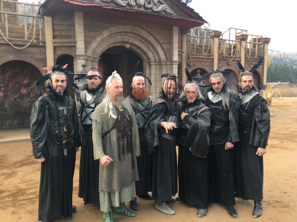 René Štúr na nakrúcaní Perinbaby a dva svety 