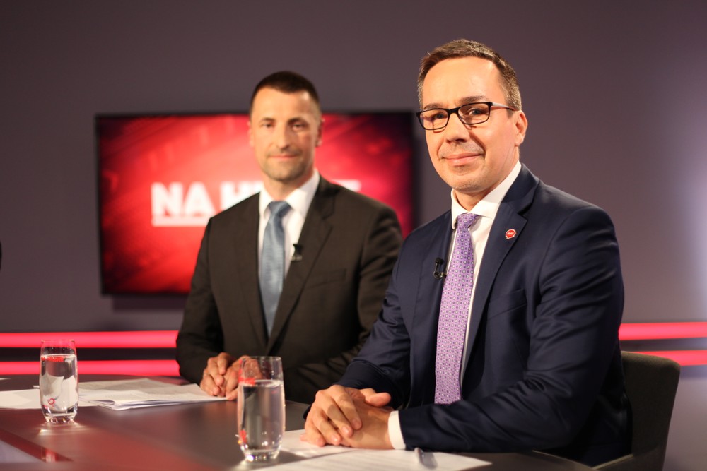 Na hrane s Mariánom Viskupičom (SaS) a Erikom Tomášom (Hlas-SD)