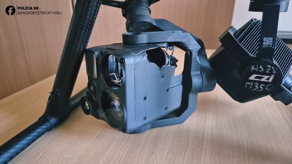 Streľba na dron pri Krupine