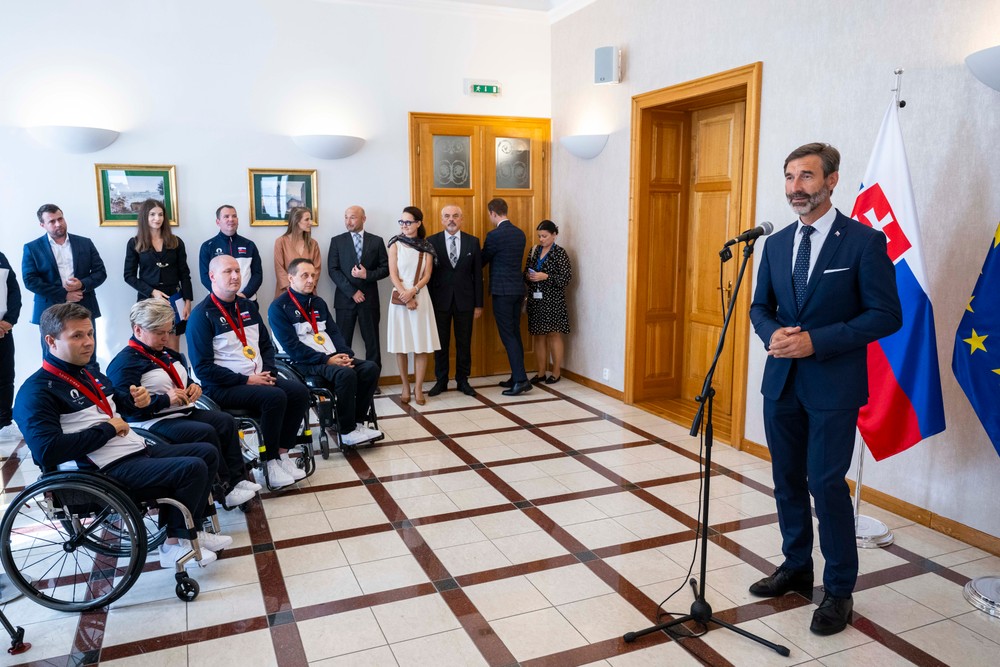 Prijatie slovenských paralympionikov