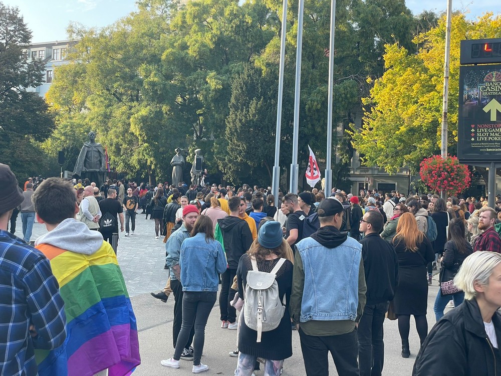 Pochod Zostávame v uliciach na pamiatku Matúša a Juraja