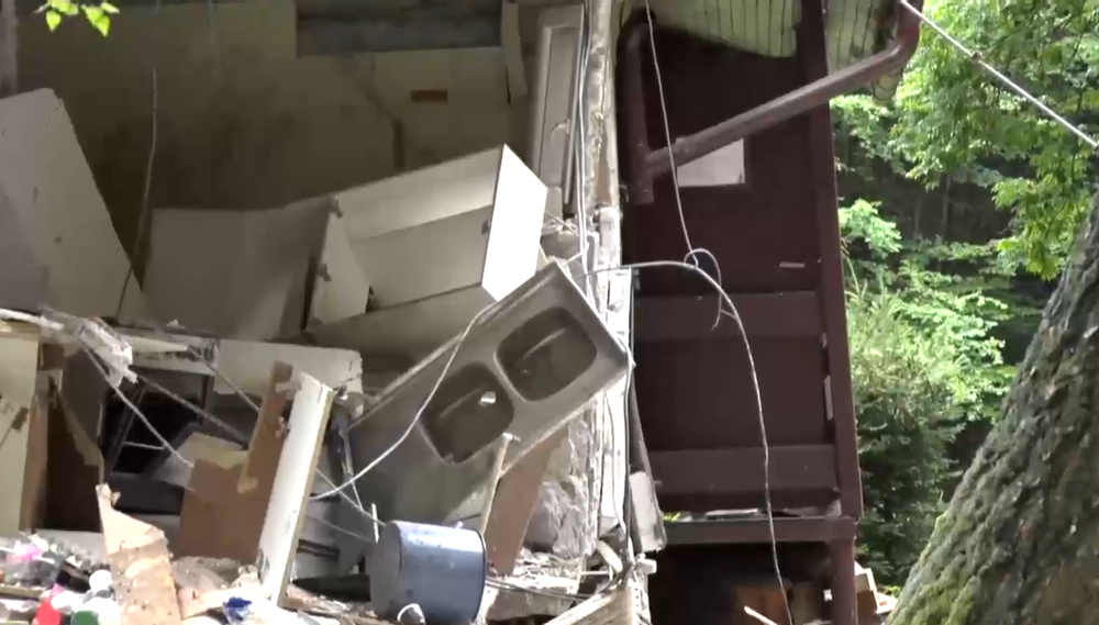 výbuch chaty horolezecký tábor Prievidza (8)