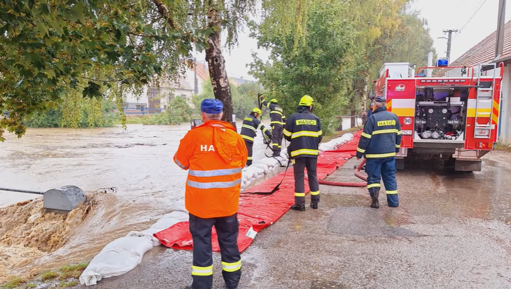 Hasiči záplavy