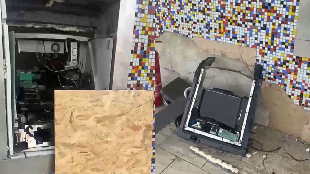 Vybuchnutý bankomat