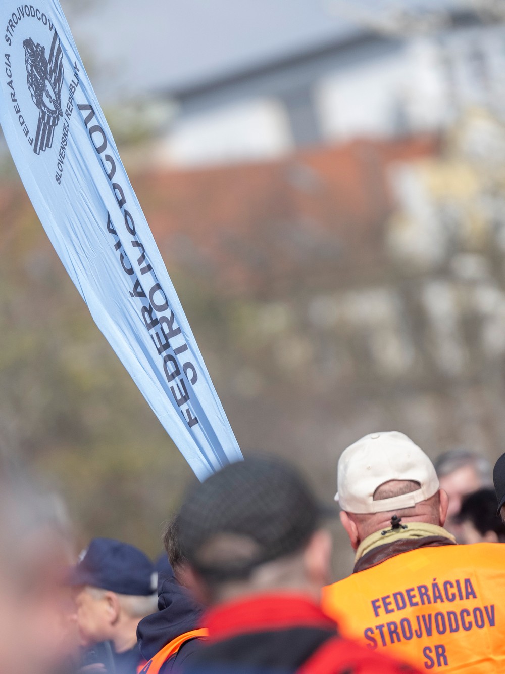 Protestné zhromaždenie Federácie strojvodcov SR