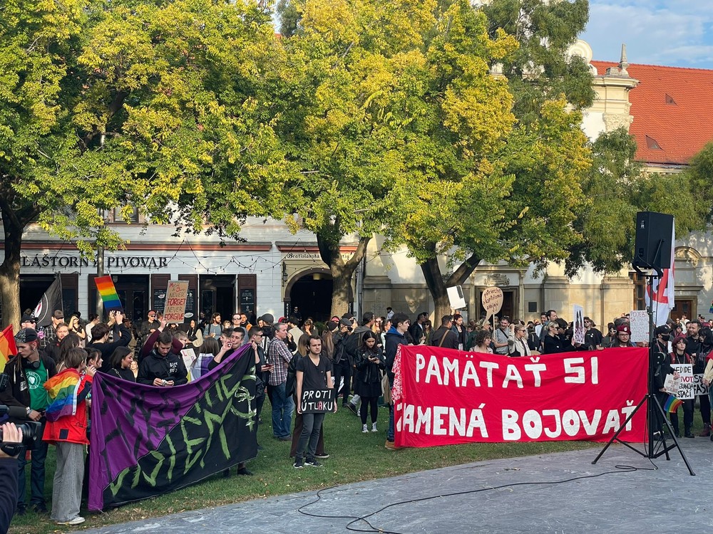 Pochod Zostávame v uliciach na pamiatku Matúša a Juraja