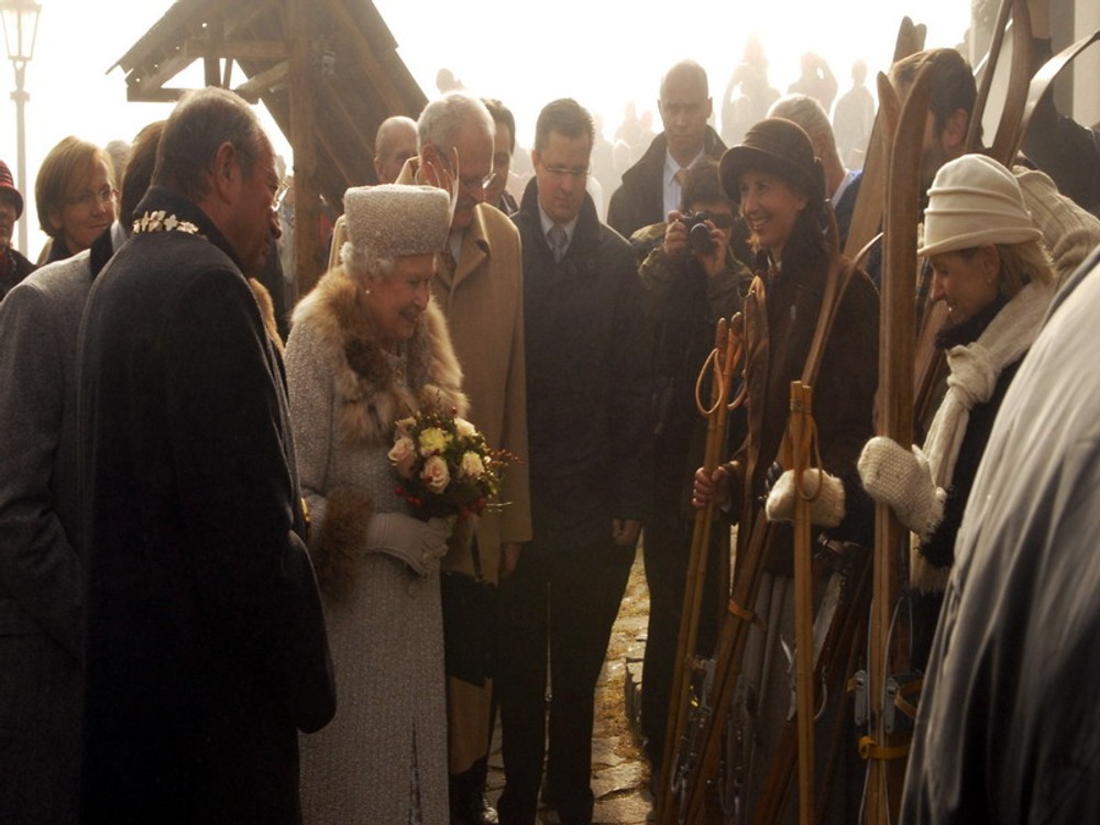 Alžbeta II. v Tatrách