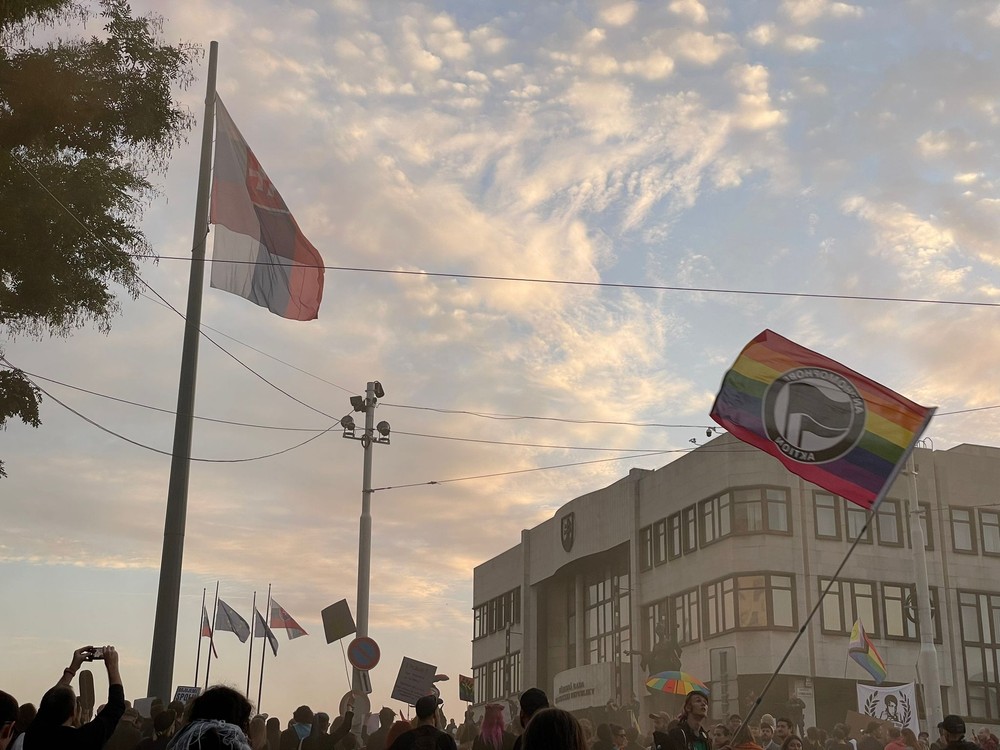 Pochod Zostávame v uliciach na pamiatku Matúša a Juraja