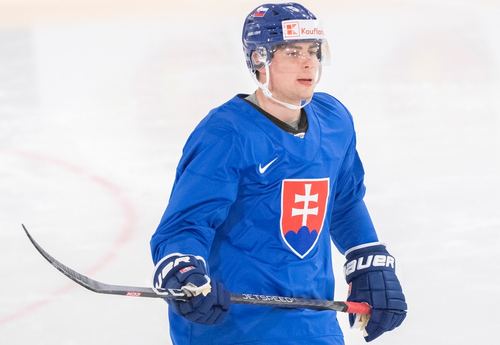 Tréning Slovenska pred zápasom s Kanadou