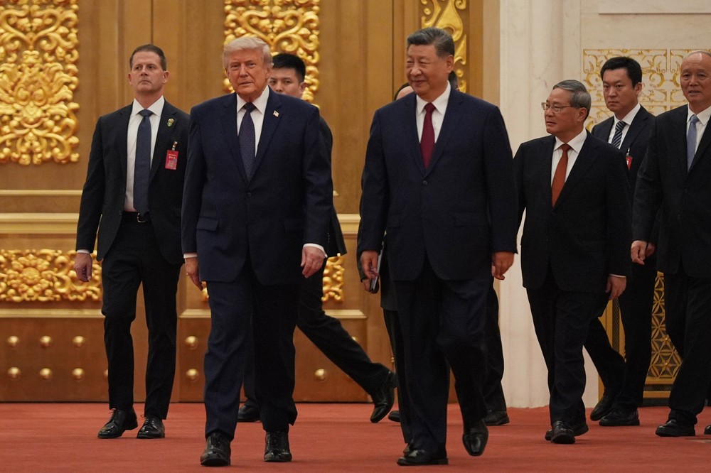 Americký prezident Donald Trump na návšteve Číny.