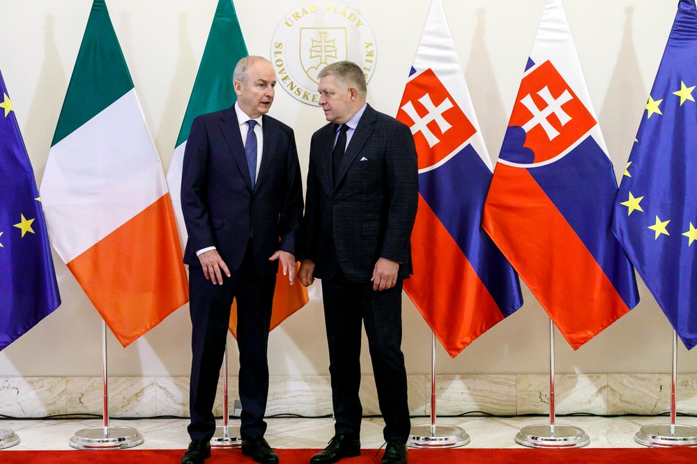 Írsky premiér Micheál Martin na Slovensku