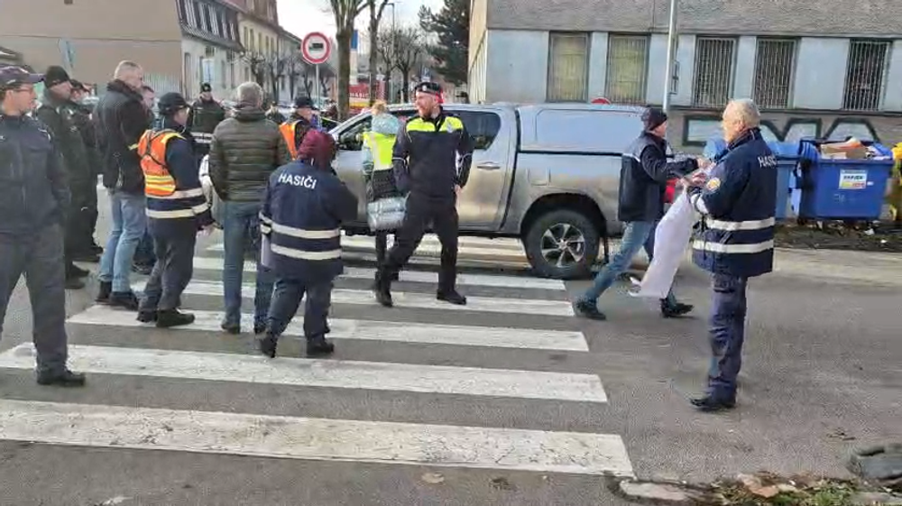 Poplach v centre Žiliny