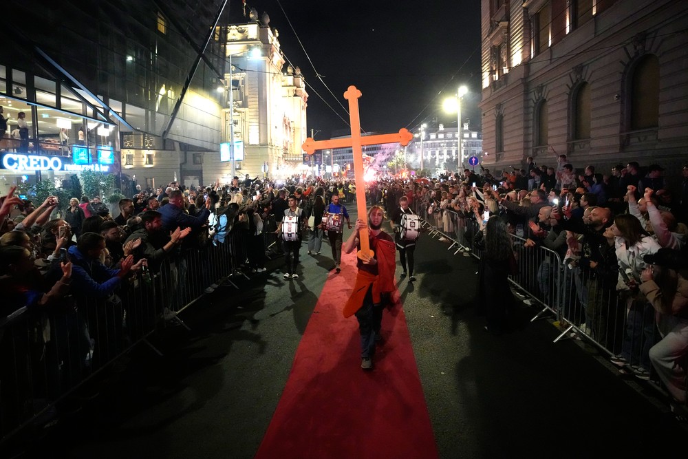 Protesty v Belehrade 