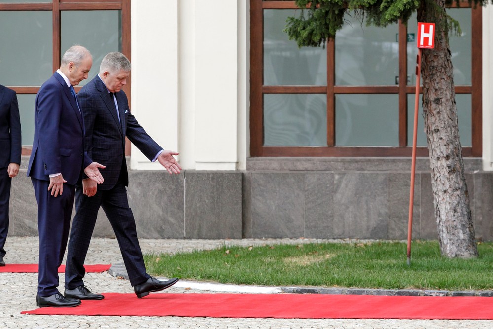 Írsky premiér Micheál Martin na Slovensku