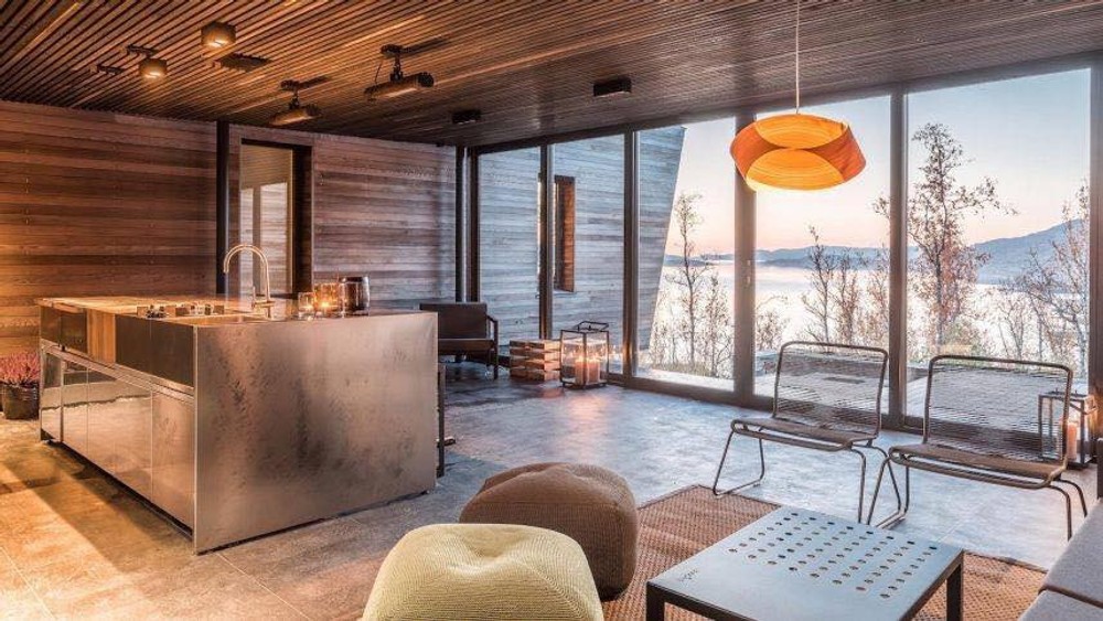 Nórske kabíny s výhľadom na fjordy