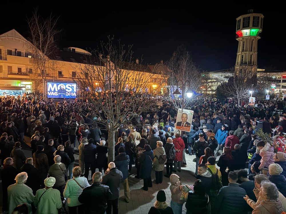 Predvolebný míting TISZA v Siofóku