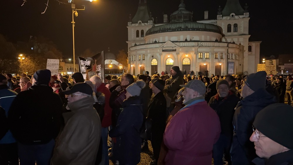 Protest v Spišskej Novej Vsi