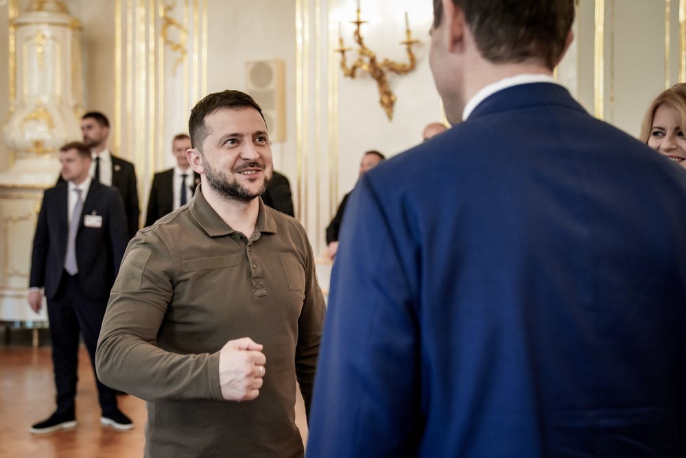 Volodymyr Zelenskyj Bratislava Ľudovít Ódor stretnutie návšteva rokovanie  (2)
