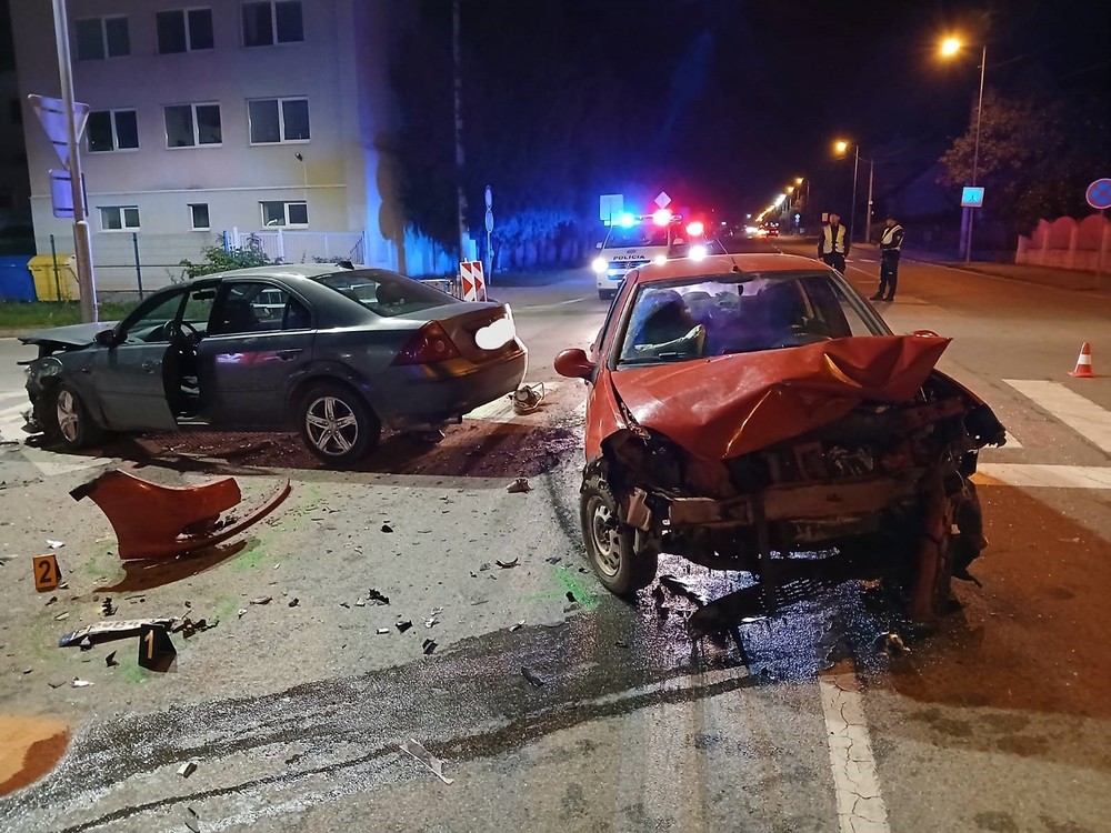 Snímka z miesta nehody