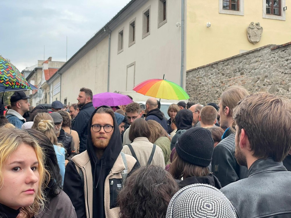Protest na podporu LGBTI komunity