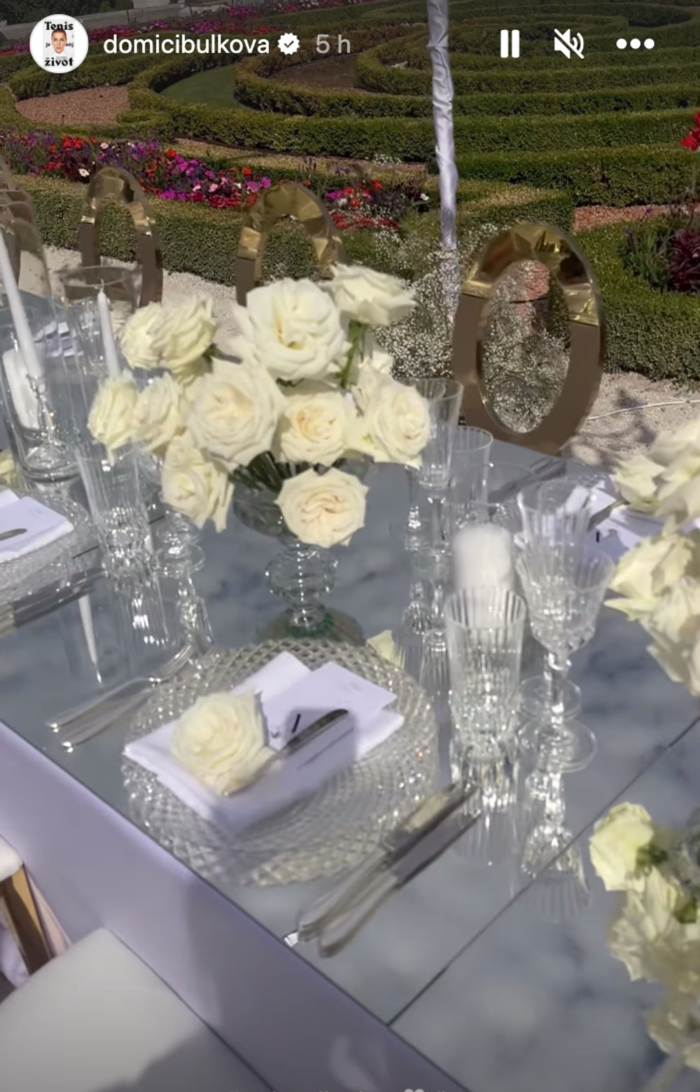 Krst dcéry Dominiky Cibulkovej