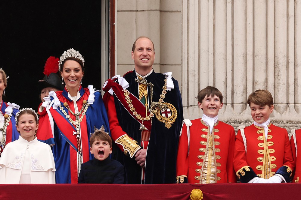 Princ Louis na korunovácii Karola III.