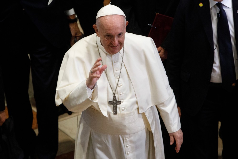Pápež v Katedrále svätého Martina
