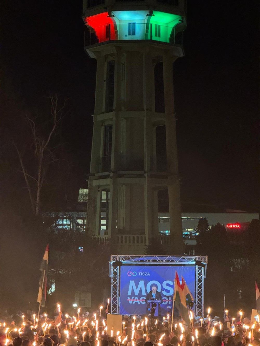 Predvolebný míting TISZA v Siofóku