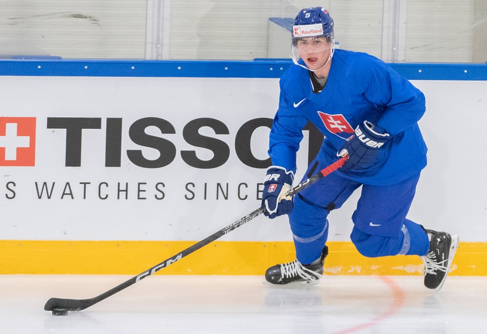 Tréning Slovenska pred zápasom s Kanadou