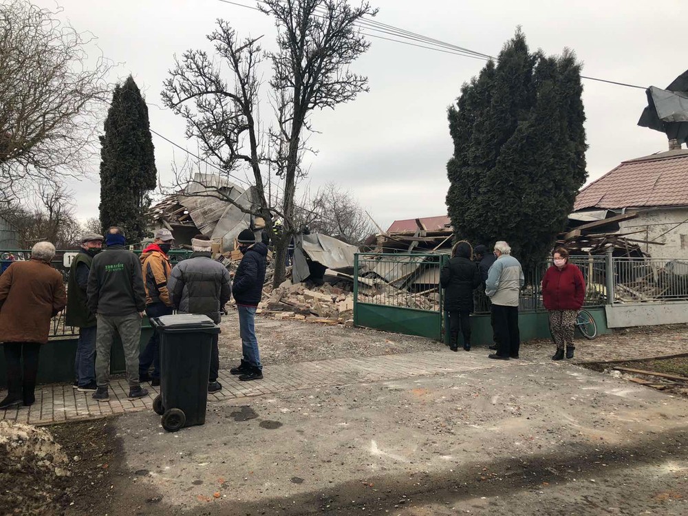 Výbuch rodinného domu v Bánovciach nad Ondavou