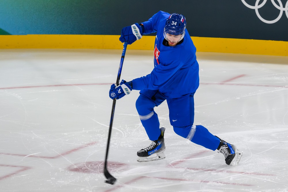 Tréning slovenských hokejistov