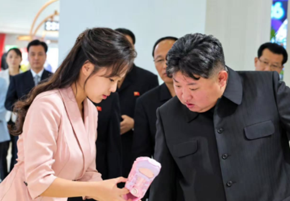 Kim Čong-un s dcérou